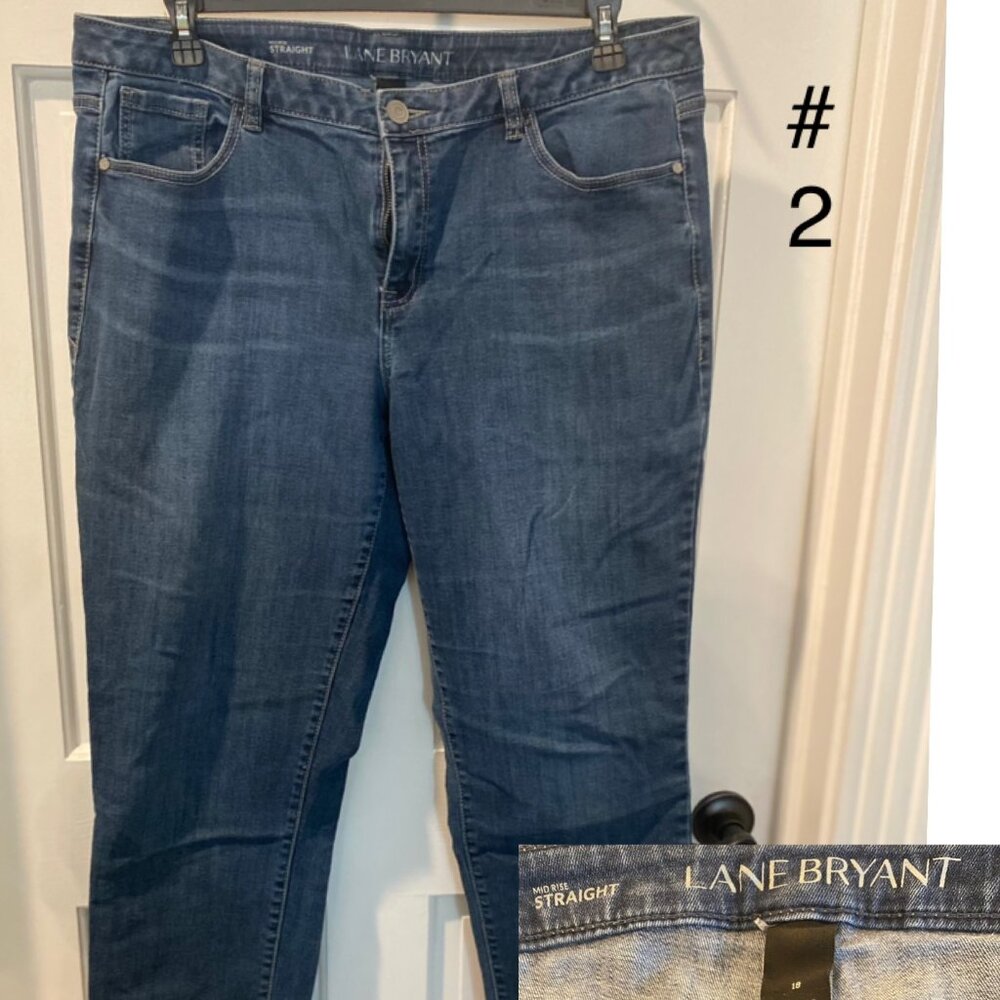 Lane Bryant Mid Rise Straight Jeans